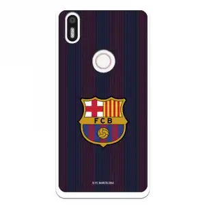 Funda Para Bq Aquaris X5 Plus Del Barcelona Rayas Blaugrana - Licencia Oficial Fc Barcelona
