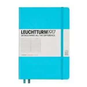 Libreta A5 Leuchtturm 1917 Medium tapa dura rayada azul hielo