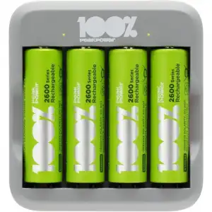 Peakpower U413 Cargador de 2 Canales + Pilas AA