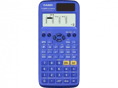 Calculadora científica - Casio FX-85SPCW, 293 funciones, Energía solar, 10 + 2 dígitos, Azul