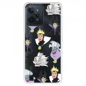 Funda Para Realme C31 Oficial De Disney Villanas Patrón - Villanas Disney