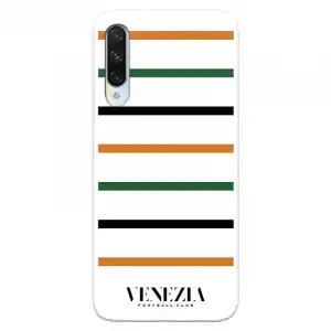 Funda Para Xiaomi Mi A3 Del Venezia Fondo Blanco Rayas - Licencia Oficial Venezia Football Club