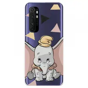 Funda Para Xiaomi Mi Note 10 Lite Oficial De Disney Dumbo Silueta Transparente - Dumbo