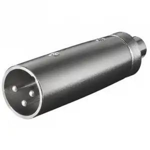 Goobay Adaptador XLR Macho a RCA Hembra Negro