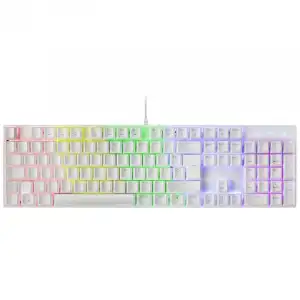 Mars Gaming MK422 Teclado Mecánico Blanco RGB Switch Marrón