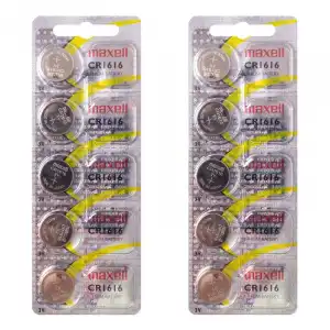 Maxell CR1616 Pilas de Litio 3V 55mAh 10 Unidades