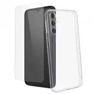 4Smarts Carcasa Transparente y Cristal Templado 9H para Samsung A24