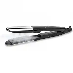 BaByliss Steam Shine Plancha de pelo con Función de Vapor Negra