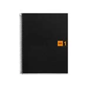 Cuaderno A5 Miquelrius naranja cuadrícula tapa blanda 80 hojas