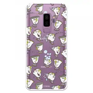 Funda Oficial Disney Chip Potts Siluetas Transparente Para Samsung Galaxy S9 Plus