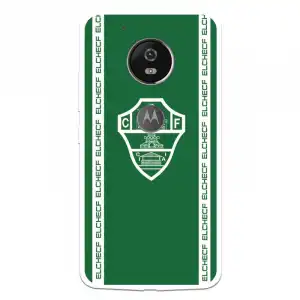 Funda Para Motorola Moto G5 Del Elche Cf Escudo Fondo Verde Escudo Fondo Verde - Licencia Oficial Elche Cf
