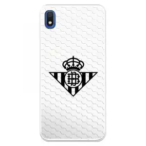 Funda Para Samsung Galaxy A10 Del Betis Escudo Negro Fondo Red - Licencia Oficial Real Betis Balompié