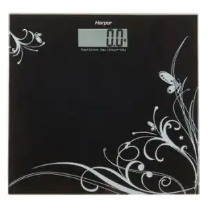 Harper Pearl_blk Báscula De Baño Plaza Negro Báscula Personal Electrónica