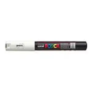 Marcador Uni Posca pintura PC-1M punta de poliéster cónica 0.7mm blanco