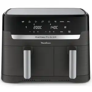 Moulinex Dual Easy Fry & Grill Freidora de Aire 8.3L 2700W Negro