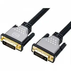 Roline Cable DVI Dual Link 24+1 Macho/Macho 7.5m Negro/Plata