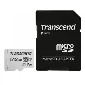 Transcend 300S MicroSDXC 512GB UHS-I U3 V30 A1 Clase 10