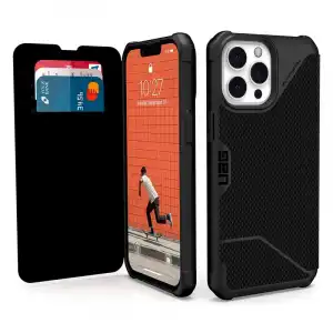 UAG Metropolis Funda Folio Negra para iPhone 13 Pro Max