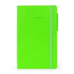 Bloc de notas Legami Neón Green pautado 13x21cm