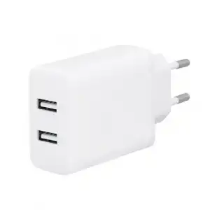 Cargador dual Wefix 2 x USB-A Blanco