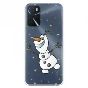 Funda para Oppo A16 Oficial de Disney Olaf Transparente Frozen