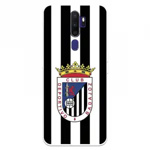 Funda Para Oppo A9 2020 Del Badajoz Escudo Blanquinegro - Licencia Oficial Club Deportivo Badajoz
