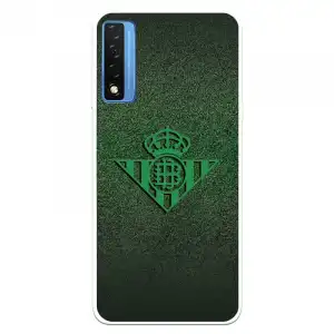Funda Para Tcl 20 5g Del Real Betis Balompié Escudo Verde Fondo Trama - Licencia Oficial Real Betis Balompié
