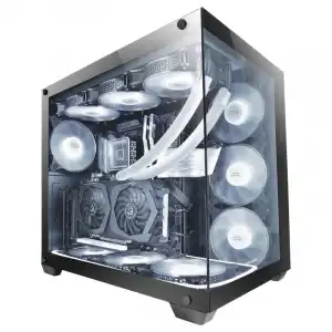 Mars Gaming MCV4 Torre XXL E-ATX Cristal Templado Lateral y Frontal Sin Marco Negro
