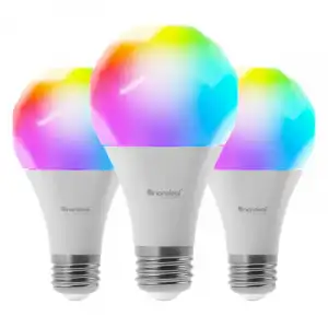 Nanoleaf Essentials Bulb A60 Pack de 3 Bombillas LED RGB Regulable 9W E27
