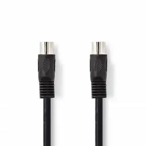 Valueline Cable de Audio Estéreo DIN 5 Pines Macho/Macho 1m Negro