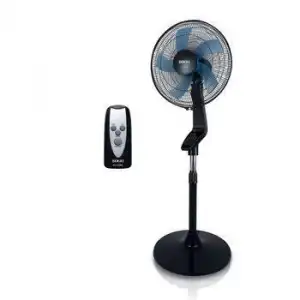 Ventilador Pie 16" 5 Aspas Con Control Tactil Mando -50