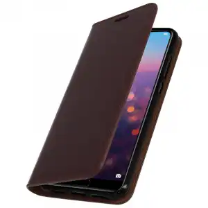 Avizar Funda Cartera Cuero Marrón para Huawei P20 Pro