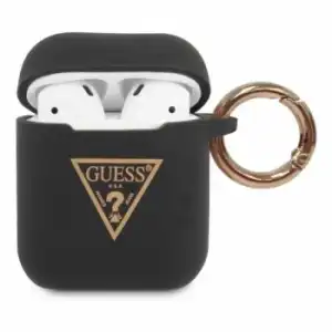 Funda Guess Silicona Para Apple Airpods Triángulo Negro