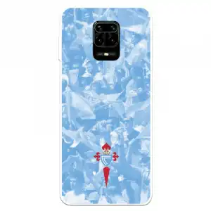 Funda Licencia Oficial RC Celta Escudo Fondo Hinchada para Xiaomi Redmi Note 9S