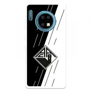 Funda Para Huawei Mate 30 Pro Del Académica De Coimbra Escudo Bicolor - Licencia Oficial Académica De Coimbra
