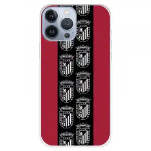 Funda Para Iphone 13 Pro Max Del Badajoz Escudos Fondo Rojo - Licencia Oficial Club Deportivo Badajoz