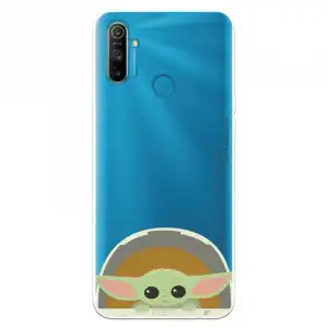Funda Para Realme C3 Oficial De Star Wars Baby Yoda Sonrisas - The Mandalorian