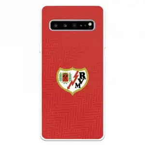 Funda Para Samsung Galaxy S10 Del Rayo Vallecano Escudo Fondo Rojo - Licencia Oficial Rayo Vallecano