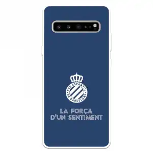 Funda Para Samsung Galaxy S10 Del Rcd Espanyol Escudo Fondo Azul Escudo Fondo Azul - Licencia Oficial Rcd Espanyol