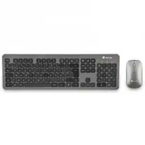 NGS Matrix Pack Teclado + Ratón 1600 DPI Inalámbricos Gris