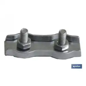 Sujetacables Planos Doble M-10 Pack 25 Uds