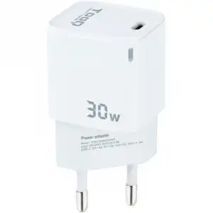 TooQ TQWC-GANPD30WT Cargador de Pared USB-C 30W Blanco