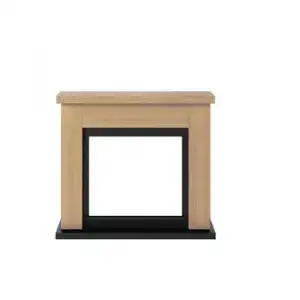 Fuego Marco Chimenea Mdf Roble Ugo