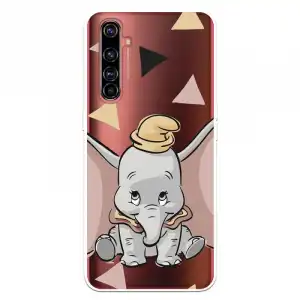 Funda Para Realme X50 Pro Oficial De Disney Dumbo Silueta Transparente - Dumbo