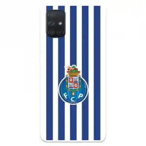 Funda Para Samsung Galaxy A71 Del Fútbol Club Oporto Escudo Rayas - Licencia Oficial Fútbol Club Oporto