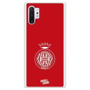 Funda Para Samsung Galaxy Note 10plus Del Girona Escudo Equi Roja - Licencia Oficial Girona Fc