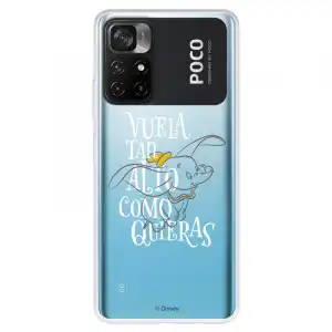 Funda Para Xiaomi Poco M4 Pro 5g Oficial De Disney Dumbo Vuela Tan Alto - Dumbo