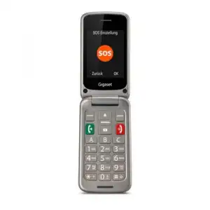 Gigaset Gl590 7,11 Cm (2.8') 113 G Plata Teléfono Para Personas Mayores