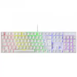 Mars Gaming MK422 Teclado Mecánico Gaming RGB Blanco Switch Azul (FR)