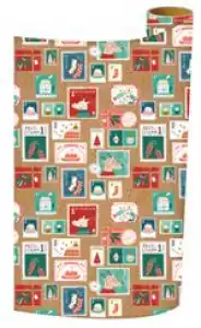 Papel de regalo Navidad Legami Stamps